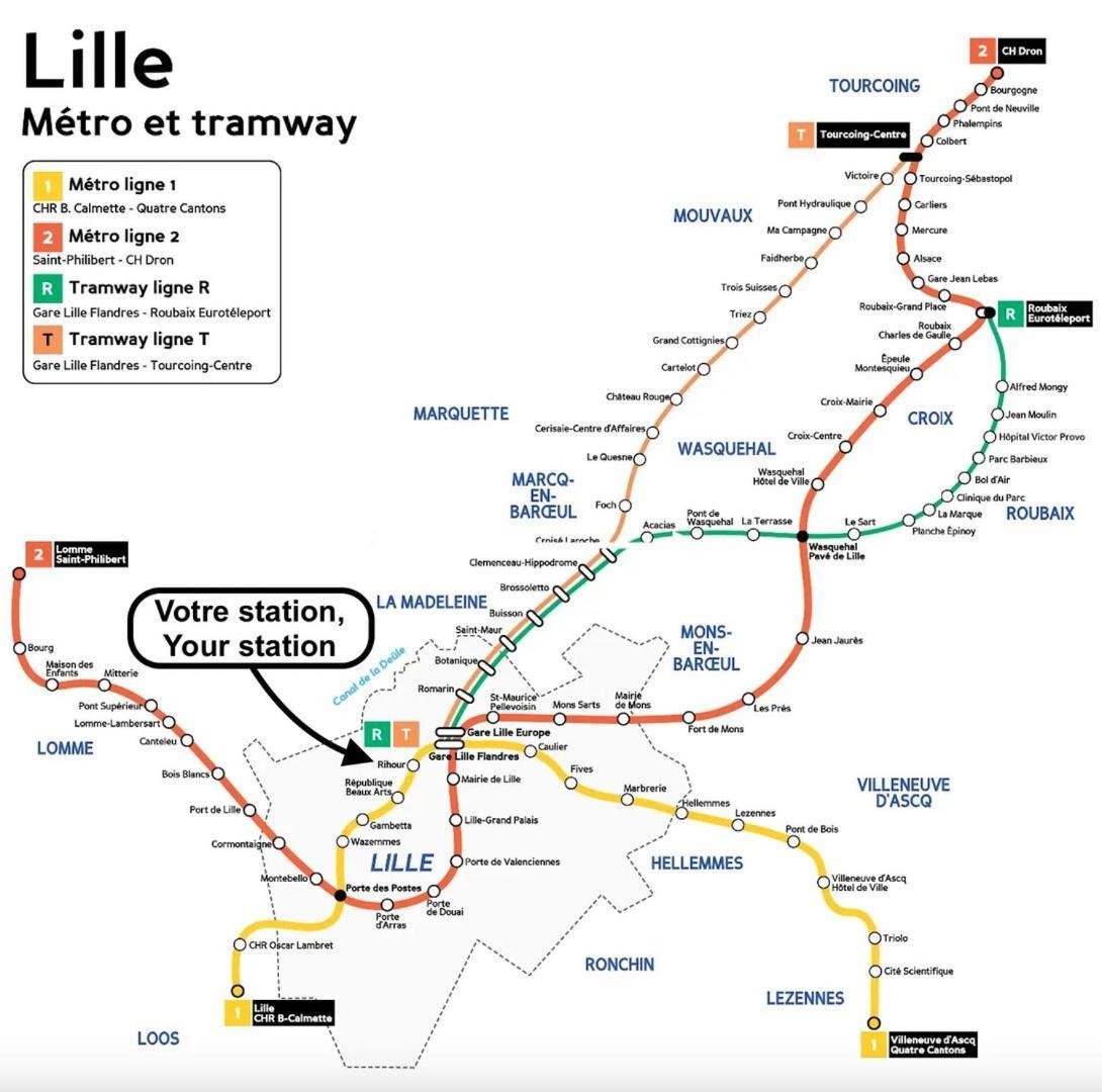 Vieux Lille - Appartement Ideal Pour 2 Personnes Exteriér fotografie